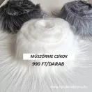 Melánzs szürke hosszú szálú műszőrme csík 5 cm x 148 cm Melánzs szürke hosszú szálú műszőrme csík 5 cm x 148 cm
