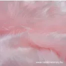 Halvány rózsaszín középhosszú műszőrme 