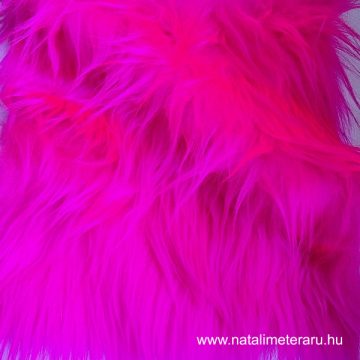 Pink középhosszú műszőrme
