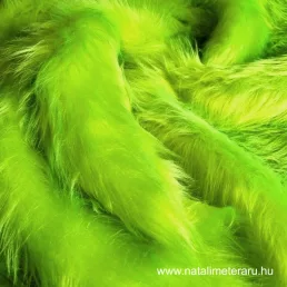 Grincs zöld középhosszú szálú műszőrme