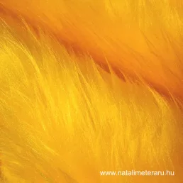 Sárga középhosszú műszőrme 