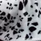 Fehér, fekete foltos (Dalmata) műszőrme csík 20 cm x 148 cm