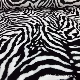 Zebra mintás műszőrme csík 20 cm x 148 cm