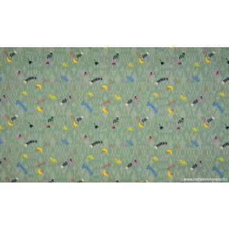   Menta kötött mintás elasztikus pamut jersey - 1,3 méter - UTOLSÓ DARAB