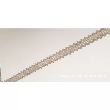 Natúr bézs kevertszálas len szalag csipke 2cm-es, LCS1
