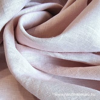 Púderrózsaszín, 220cm széles lenvászon