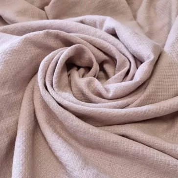 Pink waffle linen fabric