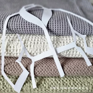 Pink waffle linen fabric