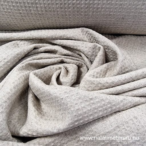 Natúr bézs kőmosott darázs lenvászon