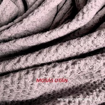 Cappuccino linen waffle fabric