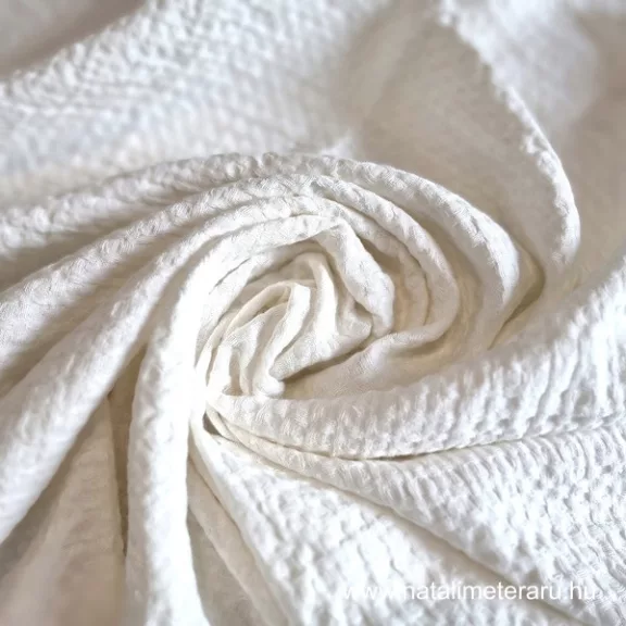 Off-white linen waffle fabric Off-white linen waffle fabric