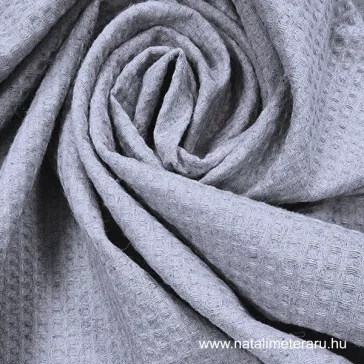 Greyish lavender waffle linen fabric