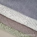 Greyish lavender waffle linen fabric Greyish lavender waffle linen fabric