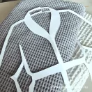 Greyish lavender waffle linen fabric Greyish lavender waffle linen fabric