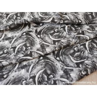   Fekete pixel rózsa exkluzív, digitális nyomású, lenvászon