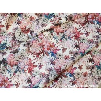 Virágözön digitális nyomású, lenvászon