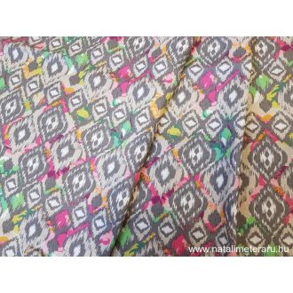 Rombusz mintás lenvászon