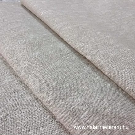 Dekor lenvászon bézs /Decorative linen fabric LEN17-4