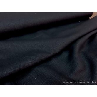 Fekete kevert szálas lenvászon