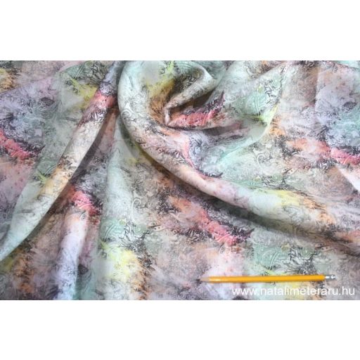 Keleti mintás, digitális nyomású lenvászon LEN55