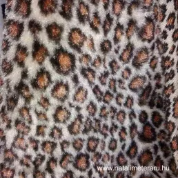 Ocelot mintás bézs alapon műszőrme 