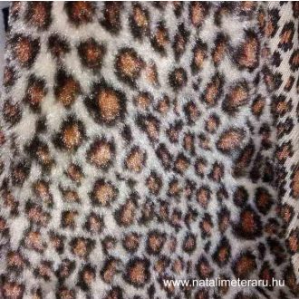 Ocelot mintás bézs alapon műszőrme 
