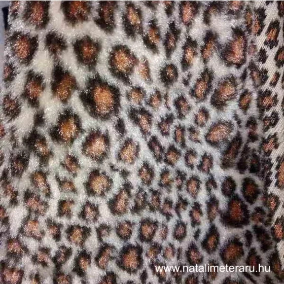 Ocelot mintás bézs alapon műszőrme Ocelot mintás bézs alapon műszőrme