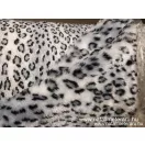 Világos szürke ocelot mintás műszőrme csík 30 cm x 148 cm Világos szürke ocelot mintás műszőrme csík 30 cm x 148 cm