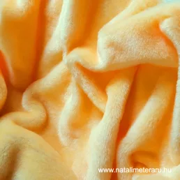   Világos narancssárga rövid szőrű műszőrme csík 20 cm x 148 cm