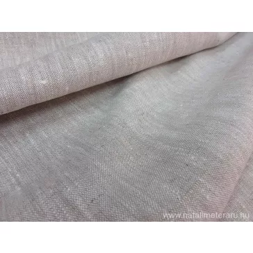 Premium vastagabb, natural mélange rusztikus linen fabric