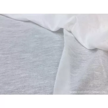 White, gauze style linen fabric