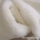  Törtfehér gyapjú pihe-puha műszőrme csík 20 cm x 148 cm