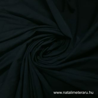 Fekete elasztikus pamutjersey - pólóanyag