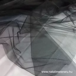 Fekete tüll 150 cm széles
