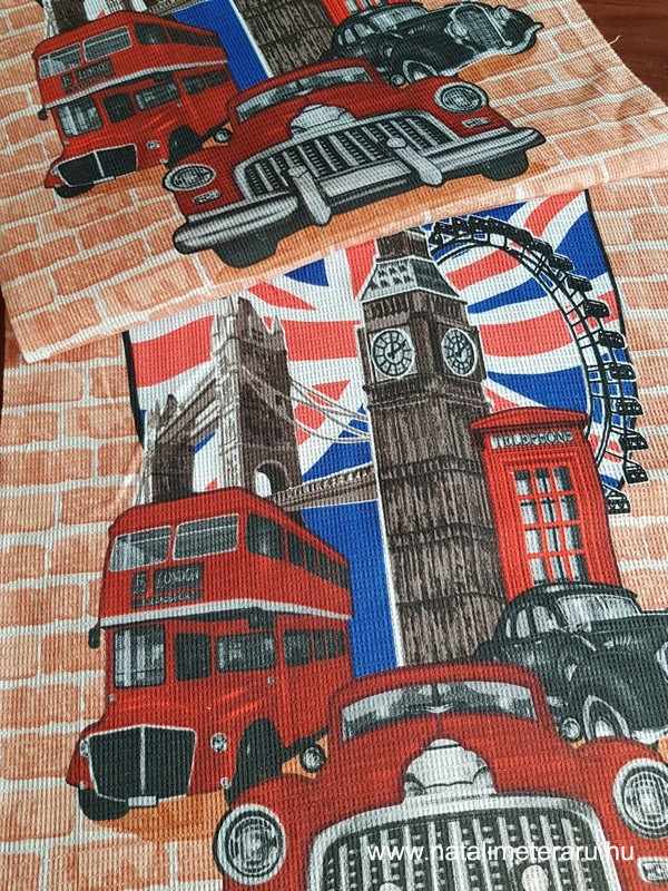 London darázs szövet panelek 50cm széles